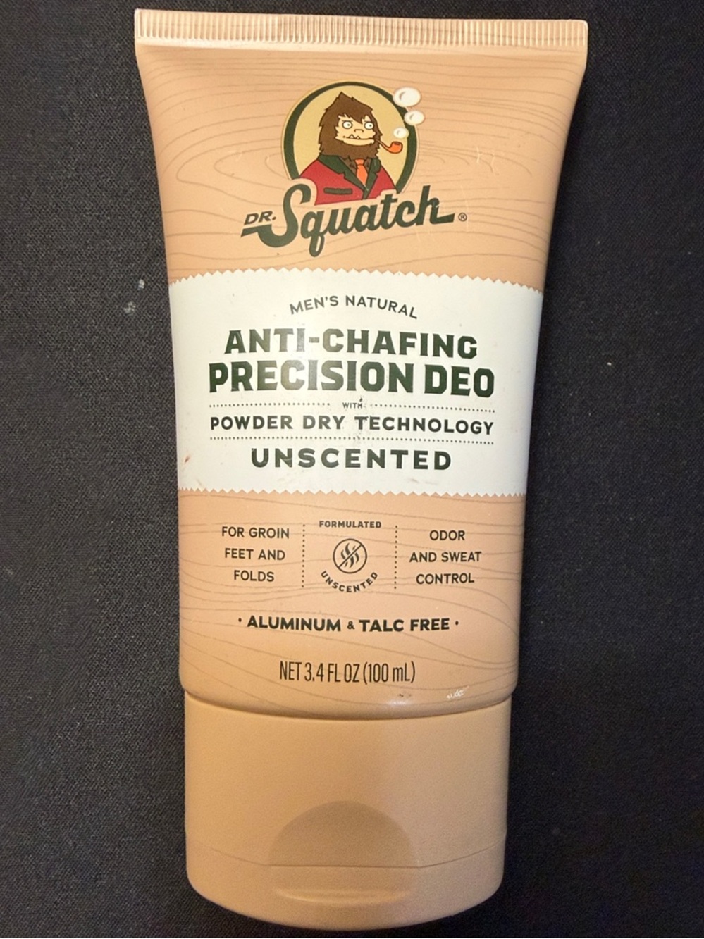 Dr. Squatch Anti-Chafing Precision Deo Unscented - Beige